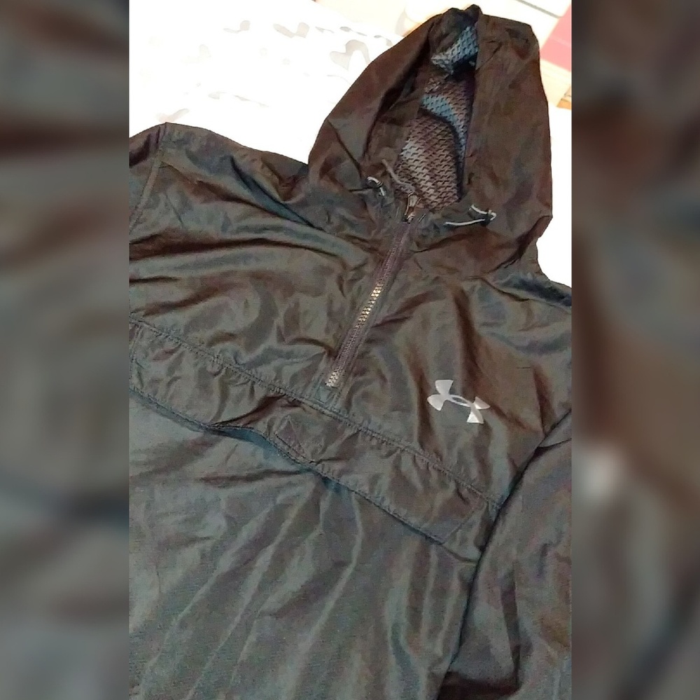 Black Under Armour windbreaker